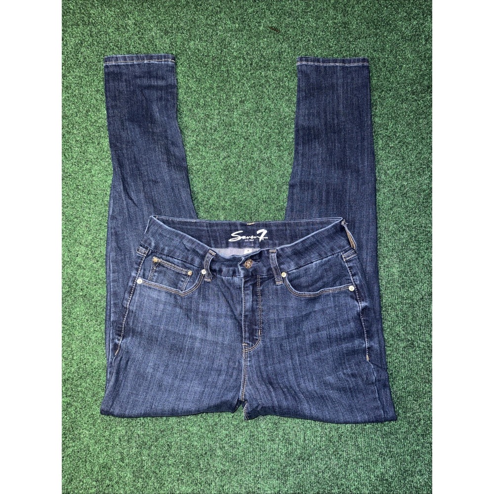Women's Dark Blue Seven Jeans Size 8 Slim Fit Size 8 Q4